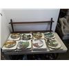 Image 1 : BRADFORD EXCHANGE LIVING WITH NATURE: JERNERS DUCKS 8 COLLECTOR PLATE SET WITH DISPLAY SHELF