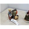Image 4 : 3 VINTAGE HAND PAINTED FIGURES
