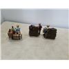 Image 5 : 3 VINTAGE HAND PAINTED FIGURES