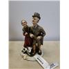 Image 2 : 4 VINTAGE HAND PAINTED FIGURES - one repaired