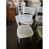 Image 2 : 4 WHITE DINING CHAIRS