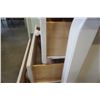 Image 6 : WHITE 3 DRAWER DRESSER - 37 INCHES WIDE, 21 DEEP, 33 TALL