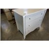 Image 8 : WHITE 3 DRAWER DRESSER - 37 INCHES WIDE, 21 DEEP, 33 TALL