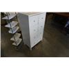 Image 4 : White 8 drawer chest of drawers - 21 INCHES WIDE, 14 DEEP, 39 TALL