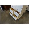 Image 5 : White 8 drawer chest of drawers - 21 INCHES WIDE, 14 DEEP, 39 TALL