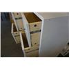 Image 7 : White 8 drawer chest of drawers - 21 INCHES WIDE, 14 DEEP, 39 TALL