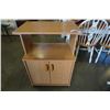 Image 1 : ROLLING MICROWAVE STAND - 2 FOOT WIDE X 16 INCH DEEP X 3 FOOT TALL