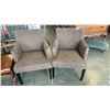 Image 1 : 2  brown armchairs