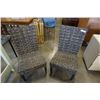 Image 10 : 6 aluminum rattan patio chairs