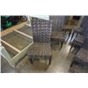 Image 2 : 6 aluminum rattan patio chairs