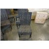 Image 3 : 6 aluminum rattan patio chairs