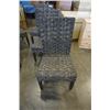 Image 4 : 6 aluminum rattan patio chairs