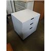 Image 2 : WHITE 3 DRAWER NIGHTSTAND - 2 FOOT WIDE X 20 INCH DEEP X 26 TALL