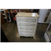 Image 3 : WHITE FRENCH PROVINCIAL 5 DRAWER CHEST OF DRAWERS - 32 INCH WIDE X 18 DEEP X 47 TALL