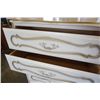 Image 8 : WHITE FRENCH PROVINCIAL 5 DRAWER CHEST OF DRAWERS - 32 INCH WIDE X 18 DEEP X 47 TALL