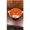 Image 1 : ORANGE CAST IRON CREUSET LIDDED DISH