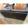 Image 8 : BLACK LEATHER SOFA - 82 INCHES WIDE X 39 DEEP