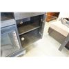 Image 11 : GREY MODERN SIDEBOARD WITH BUILT IN ELECTRIC FIREPLACE - 69 INCHES WIDE X 18 DEEP X 33.5 TALL