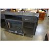 Image 3 : GREY MODERN SIDEBOARD WITH BUILT IN ELECTRIC FIREPLACE - 69 INCHES WIDE X 18 DEEP X 33.5 TALL