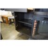 Image 6 : GREY MODERN SIDEBOARD WITH BUILT IN ELECTRIC FIREPLACE - 69 INCHES WIDE X 18 DEEP X 33.5 TALL