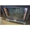 Image 9 : GREY MODERN SIDEBOARD WITH BUILT IN ELECTRIC FIREPLACE - 69 INCHES WIDE X 18 DEEP X 33.5 TALL