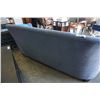 Image 11 : LEE INDUSTRIES CUSTOM HAND MADE BLUE SOFA WITH THROW PILLOWS - 83 INCHES WIDE, 38 INCHES DEEP