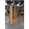 Image 4 : GLASS DOOR DISPLAY CABINET 81 INCHES TALL 41.5 INCHES WIDE, 14 INCHES DEEP