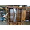 Image 5 : GLASS DOOR DISPLAY CABINET 81 INCHES TALL 41.5 INCHES WIDE, 14 INCHES DEEP