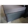 Image 6 : BRAND NEW PREMIUM RATTAN OUTDOOR 6 PIECE MODULAR SECTIONAL SOFA W/ DARK GREY CUSHIONS - RETAIL $1499