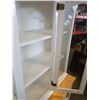 Image 5 : 2 PIECE MAPLE AND WHITE CHINA CABINET - 4 FOOT WIDE X 18 DEEP X 74.5 TALL