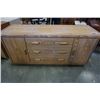 Image 11 : WILD ROSE 6 DRAWER OAK FINISH DRESSER - 61 INCHES WIDE X 18.5 DEEP X 30.5 TALL