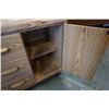 Image 9 : WILD ROSE 6 DRAWER OAK FINISH DRESSER - 61 INCHES WIDE X 18.5 DEEP X 30.5 TALL