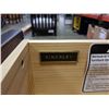 Image 7 : KINGSLEY MODERN 6 DRAWER DOUBLE DRESSER WITH MUNIRE FURNITURE HUTCH - 74 INCHES TALL X 58 WIDE X 18.