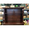 Image 9 : KINGSLEY MODERN 6 DRAWER DOUBLE DRESSER WITH MUNIRE FURNITURE HUTCH - 74 INCHES TALL X 58 WIDE X 18.