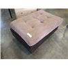 Image 2 : Microfiber ottoman - 37.5 INCHES WIDE X 26 DEEP X 18 TALL