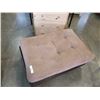 Image 3 : Microfiber ottoman - 37.5 INCHES WIDE X 26 DEEP X 18 TALL