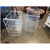 Image 2 : 2 WIRE SHELF ORGANIZERS - 17 INCHES WIDE X 21 DEEP X 28 TALL