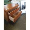 Image 4 : OAK 2 DRAWER NIGHTSTAND - 30 INCHES WIDE X 17 DEEP X 27 TALL