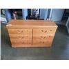 Image 1 : OAK 6 DRAWER DRESSER - 46 INCHES WIDE X 16.5 DEEP X 30 TALL