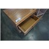 Image 4 : OAK 2 DRAWER NIGHTSTAND AND SMALL SHELF