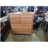 Image 1 : 7 DRAWER OAK DRESSER - 51 INCHES WIDE X 17 DEEP X 50.5 TALL