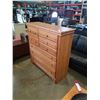 Image 2 : 7 DRAWER OAK DRESSER - 51 INCHES WIDE X 17 DEEP X 50.5 TALL