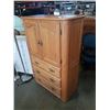 Image 2 : SHERMAG OAK 3 DRAWER DRESSER - 39 OINCHES WIDE, 18 DEEP, 57.5 TALL