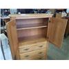 Image 3 : SHERMAG OAK 3 DRAWER DRESSER - 39 OINCHES WIDE, 18 DEEP, 57.5 TALL