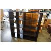 Image 1 : BLACK CUBICAL SHELF - 58 INCHES WIDE X 15.5 DEEP X 58 TALL