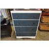 Image 1 : PAINTED 4 DRAWER CHEST OF DRAWERS - 40 TALL 29 WIDE 17 INCHES DEEP