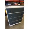 Image 8 : PAINTED 4 DRAWER CHEST OF DRAWERS - 40 TALL 29 WIDE 17 INCHES DEEP