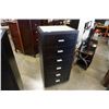 Image 1 : 6 DRAWER ESPRESSO GLASSTOP CHEST OF DRAWERS