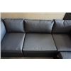 Image 4 : BRAND NEW PREMIUM RATTAN OUTDOOR 4 PIECE MODULAR SECTIONAL SOFA W/ DARK GREY CUSHIONS - RETAIL $1299