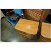 Image 3 : PAIR OF OAK SHERMAG 2 DRAWER NIGHTSTANDS - 2 FOOT WIDE X 16 INCHES DEEP X 23.5 TALL
